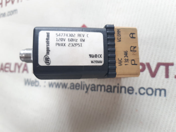 Ingersoll-rand 54774302 solenoid valve w28mm