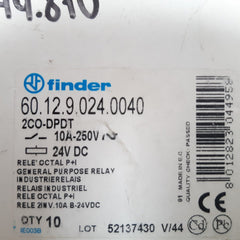 Finder 60.12.9.024.0040 relay 10a 250v