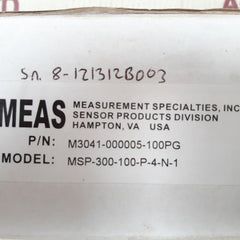 Meas m3041-000005-100pg pressure transducer