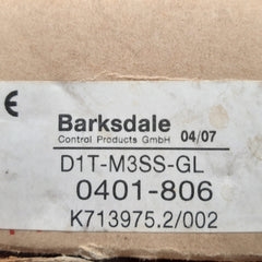 Barksdale d1t-m3ss-gl diffrential pressure switch