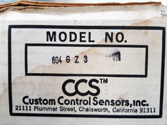 Ccs 604gz3 pressure switch