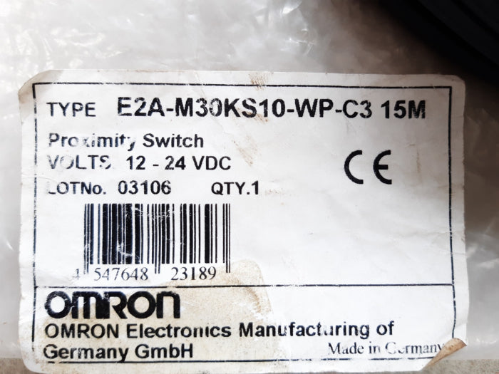 OMRON E2A-M30KS10-WP-C3 15M Proximity Switch 12-24VDC