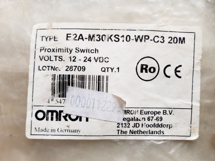 Omron E2A-M30KS10-WP-C3 20m Proximity Switch 12-24 VDC