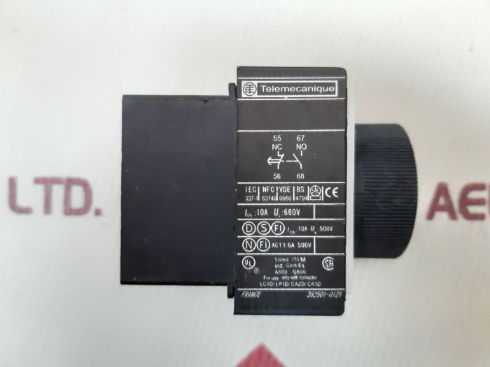 Telemecanique la2 dt2 time delay block 0.1-30s
