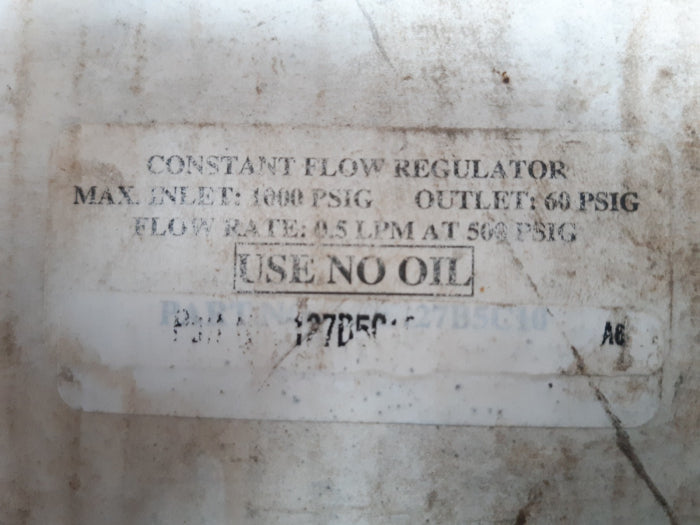 Sa5396 constant flow regulator 127b5c10