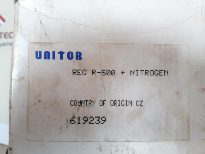 Unitor 619239 regulators r 500 plus