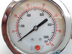 Nov p461000943-07 pressure gauge 0-1000 psi, 0-70bar