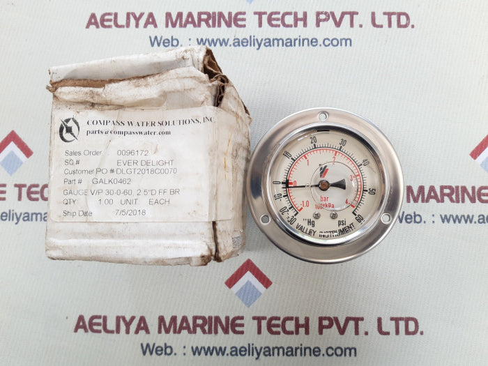 Valley 100xkpa pressure gauge
