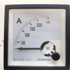 Electrovision cp-t72 ammeter meter 0-200-400