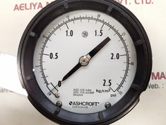 Ashcroft duragauge aisi 316 socket gauge 0-35 psi, 0-2.5 kg/cm2
