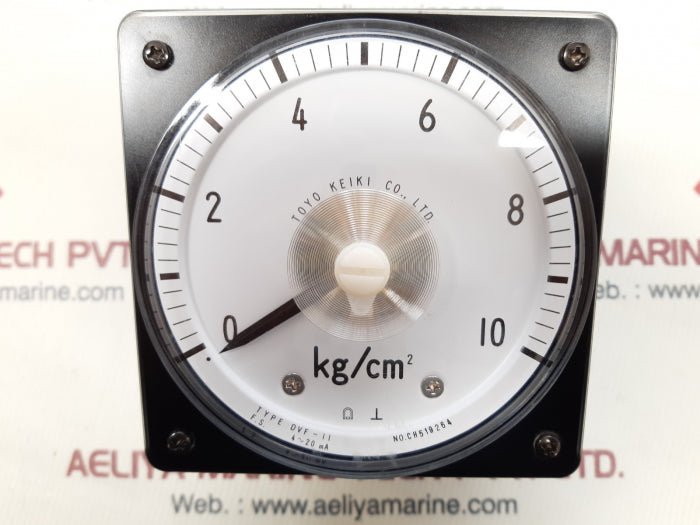 Toyo keiki dvf-11 panel meter 0-10 kg/cm2