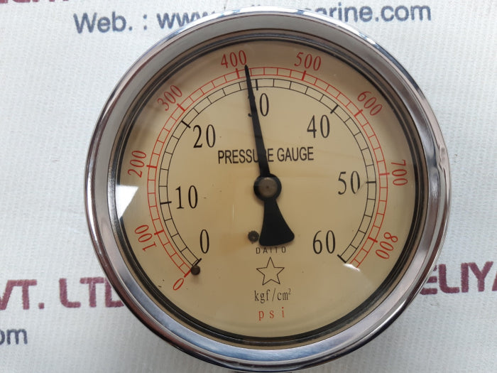 Daito pressure gauge 0-60 kgf/cm2, 0-800psi