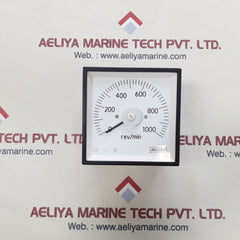 Record 0-1000 rev/min analogue meter