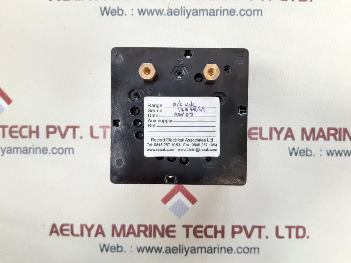 Record 0-1000 rev/min analogue meter