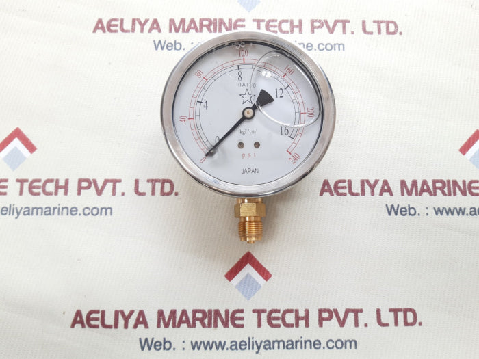 Daito pressure gauge 0-16 kgf/cm2,0-240 psi