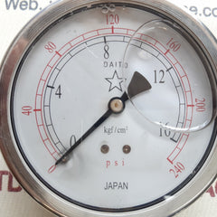 Daito pressure gauge 0-16 kgf/cm2,0-240 psi