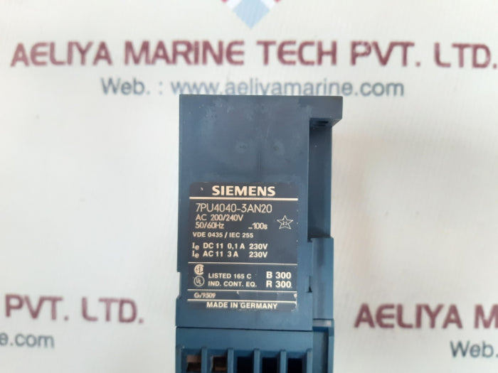 Siemens 7pu4040-3an20 on delay timer