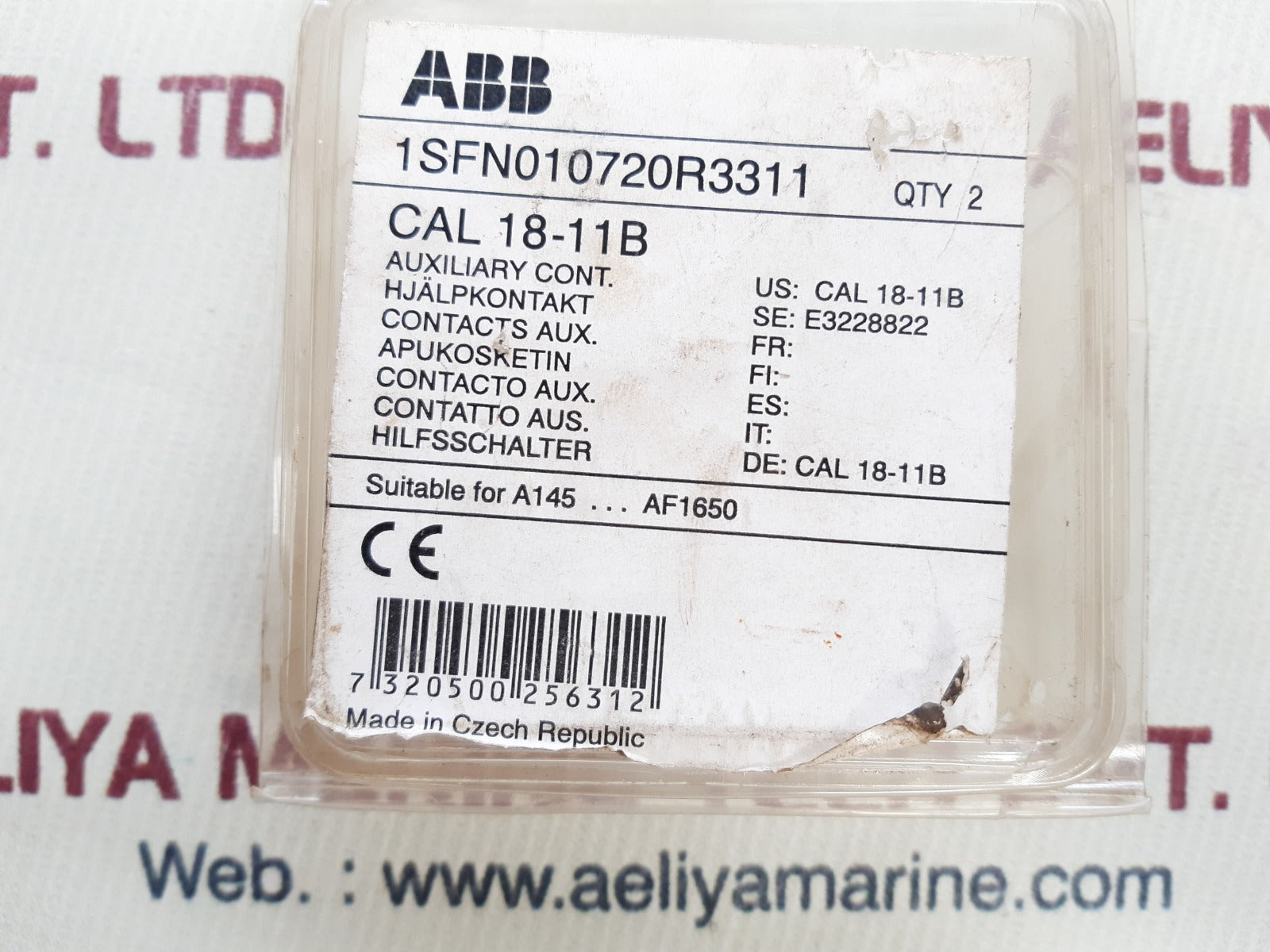 ABB Cal 18-11B Auxiliart Contact Block 1SFN010720R3311