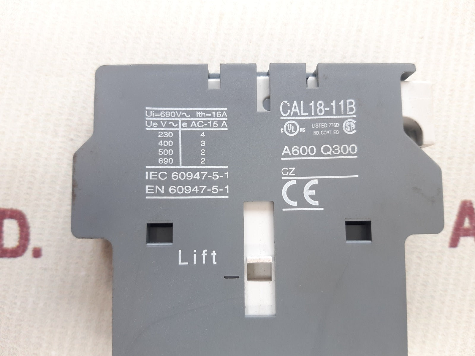 ABB Cal 18-11B Auxiliart Contact Block 1SFN010720R3311