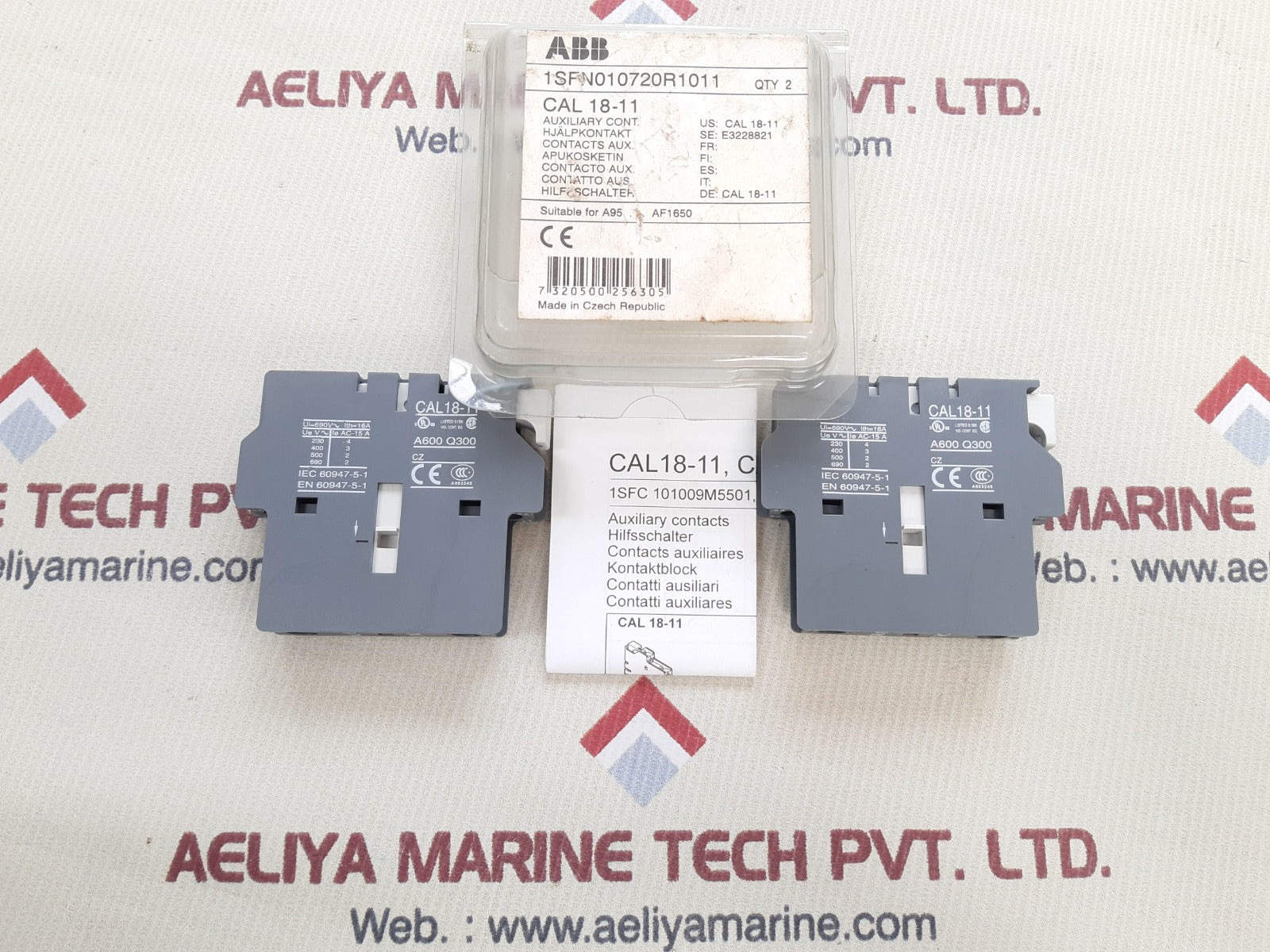 Lot of 2X ABB 1sfn010720r1011 Auxiliary Contact Switch