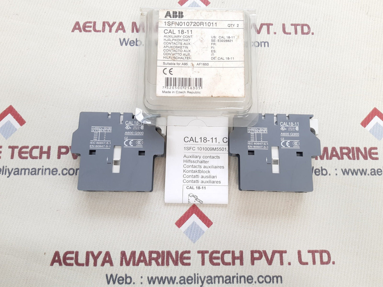 Lot of 2X ABB 1sfn010720r1011 Auxiliary Contact Switch