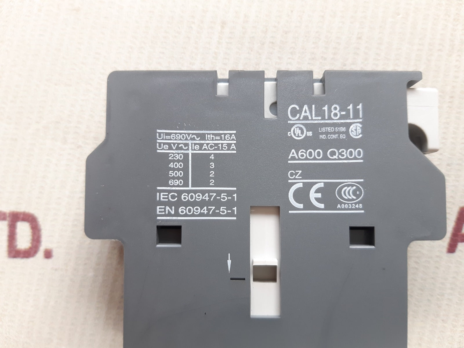 Lot of 2X ABB 1sfn010720r1011 Auxiliary Contact Switch