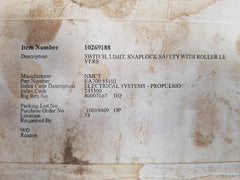Namco ea 700-55102 snap-lock limit switch