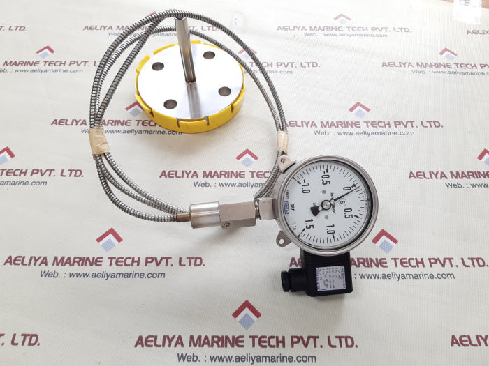 Wika pgt23.100 flange diaphragm with gauge bar -1.0 to 1.5