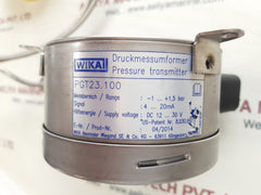 Wika pgt23.100 flange diaphragm with gauge bar -1.0 to 1.5