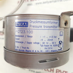 Wika pgt23.100 flange diaphragm with gauge bar -1.0 to 1.5