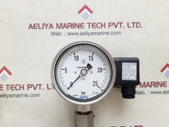 Wika pgt23.100 flange diaphragm with gauge 0 to 25 bar