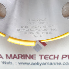 Wika pgt23.100 flange diaphragm with gauge 0 to 25 bar
