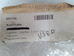 Evac 5774000 Vacuum Toilet Water Valve 582.010.0047-vacu