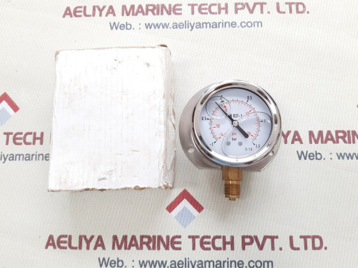 En 837-1 compound gauge cl.1.6 -1 to 1.5 bar, -14.5 to 20 psi