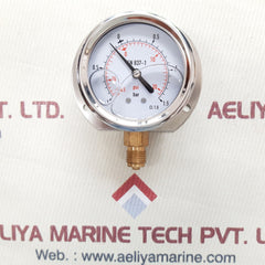 En 837-1 compound gauge cl.1.6 -1 to 1.5 bar, -14.5 to 20 psi