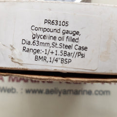 En 837-1 compound gauge cl.1.6 -1 to 1.5 bar, -14.5 to 20 psi