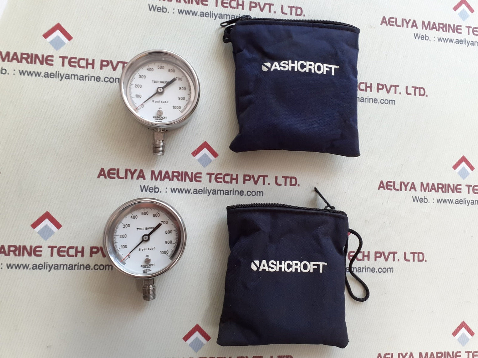 Ashcroft 5 psi subd test gauge 0-1000 adj