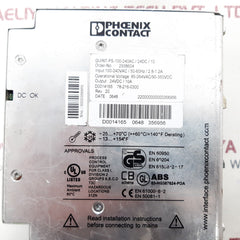 Phoenix Contact Quint-ps-100-240Ac/24Dc/10 Power Supply Unit 22.5-28.5V