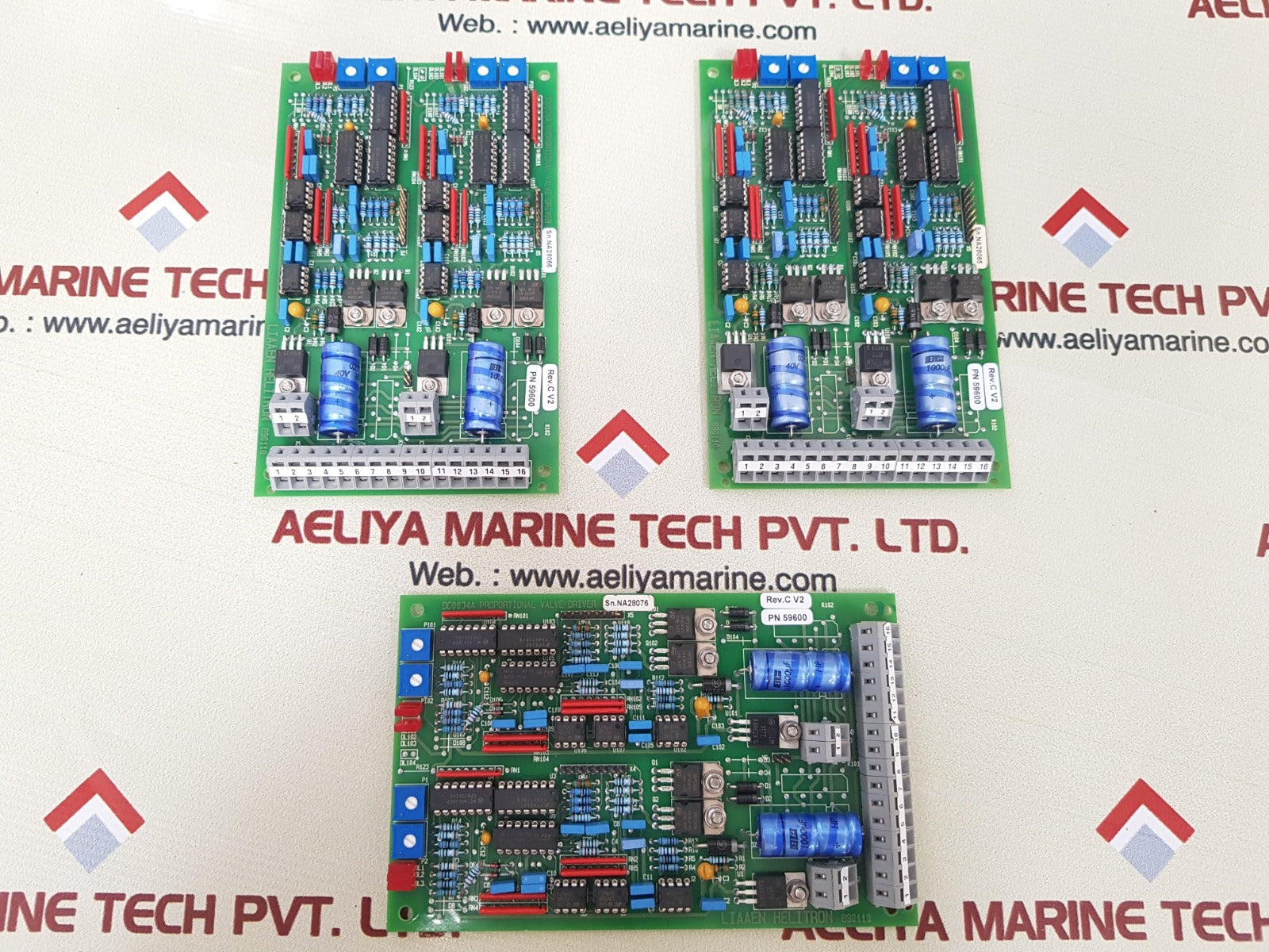 Liaaen Helitron 890110 Printed Circuit Board Type 2 Rev.C V2 3406 94 V-0