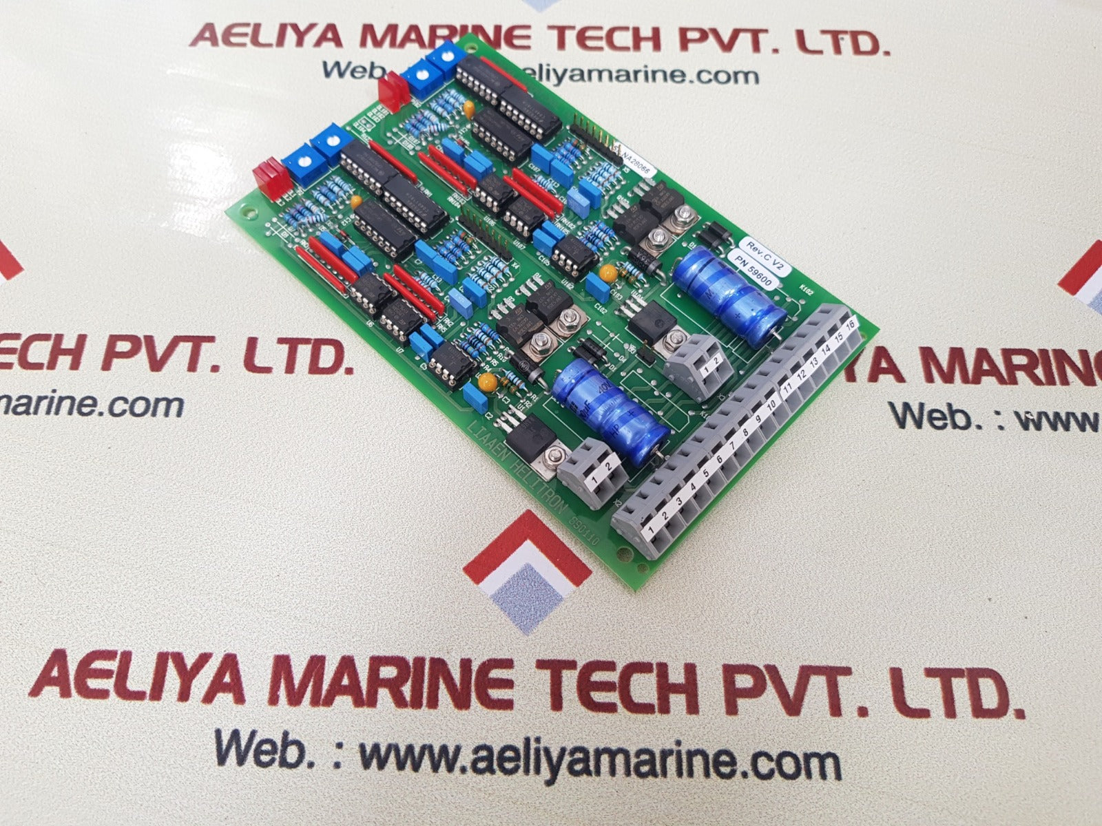 Liaaen Helitron 890110 Printed Circuit Board Type 2 Rev.C V2 3406 94 V-0