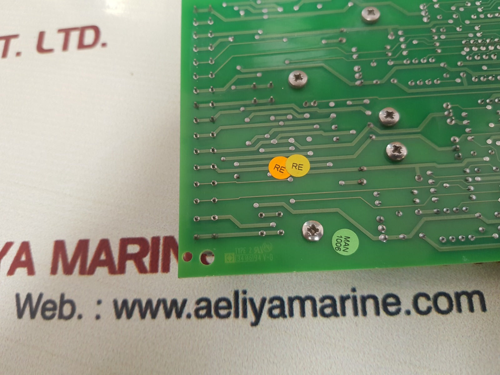 Liaaen Helitron 890110 Printed Circuit Board Type 2 Rev.C V2 3406 94 V-0