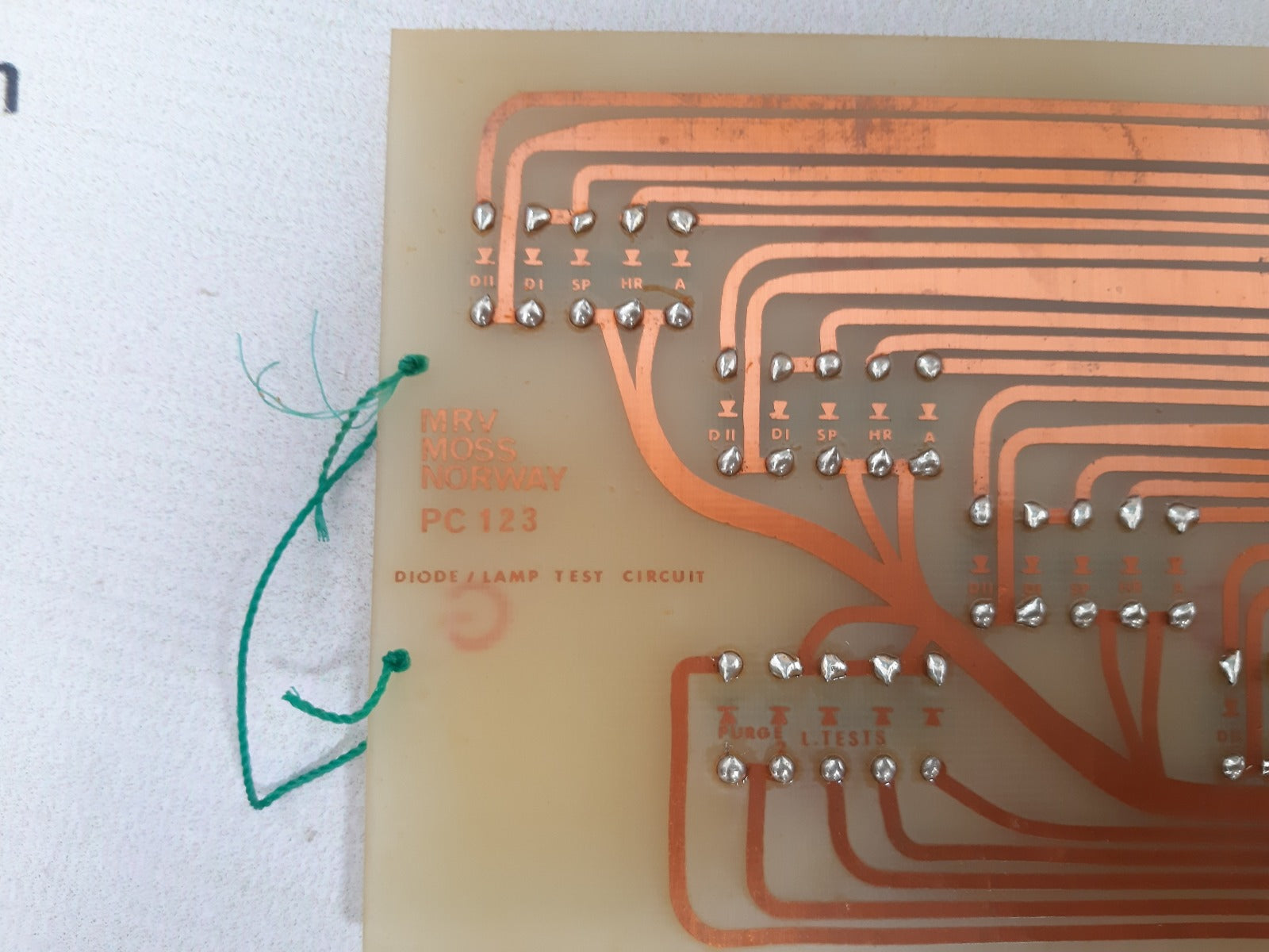 Mrv pc 123 diode/lamp test circuit