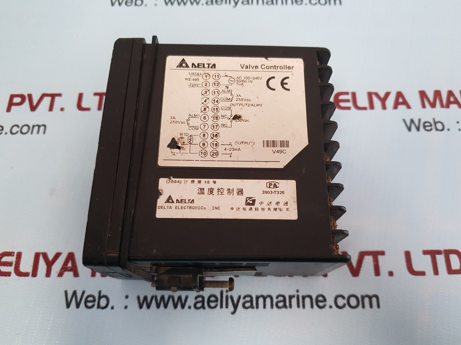 Delta Dtv4896C Valve Controller Ac100-240V 50/60Hz 5Va 250Vac