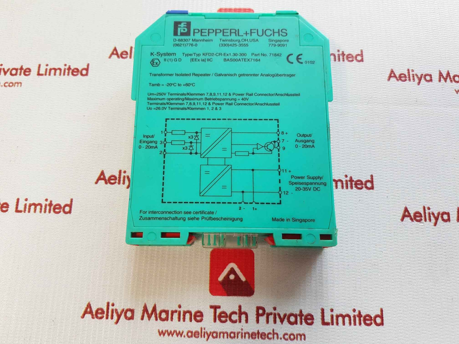 Pepperl+fuchs kfd2-cr-ex1.30-300 transformer isolated repeater 71842