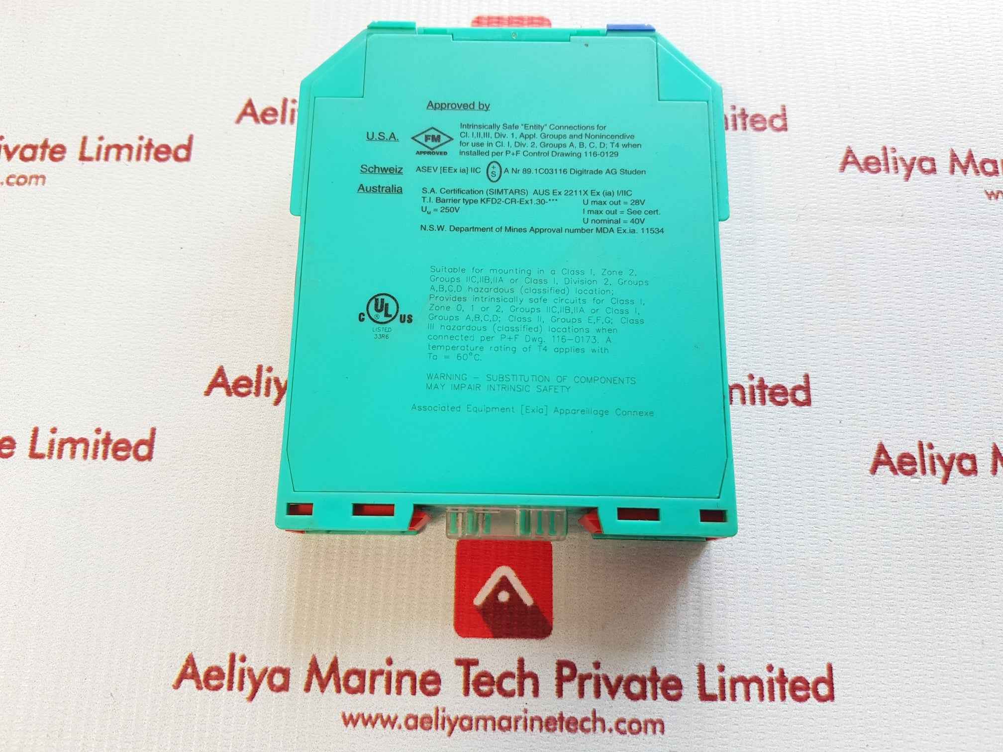 Pepperl+fuchs kfd2-cr-ex1.30-300 transformer isolated repeater 71842
