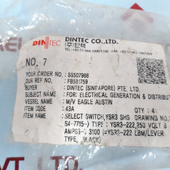 Yongsung Ysar3-222L Rotary Switch Ac250V6A