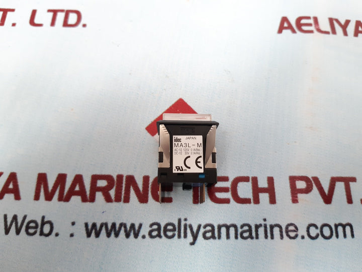 Idec Ma3L-m1341W Pushbutton Switch Ac-12 125V 0.1A