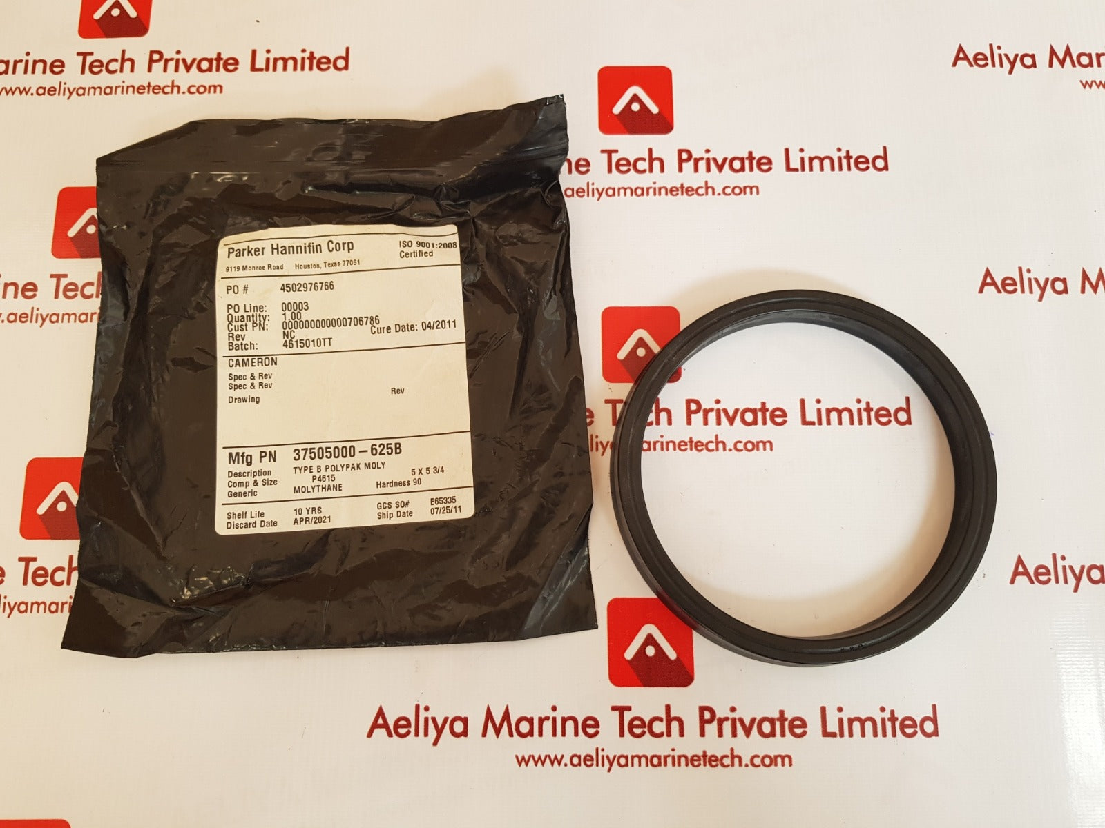 Parker Hannifin 37505000-625B Polypak Moly Type B