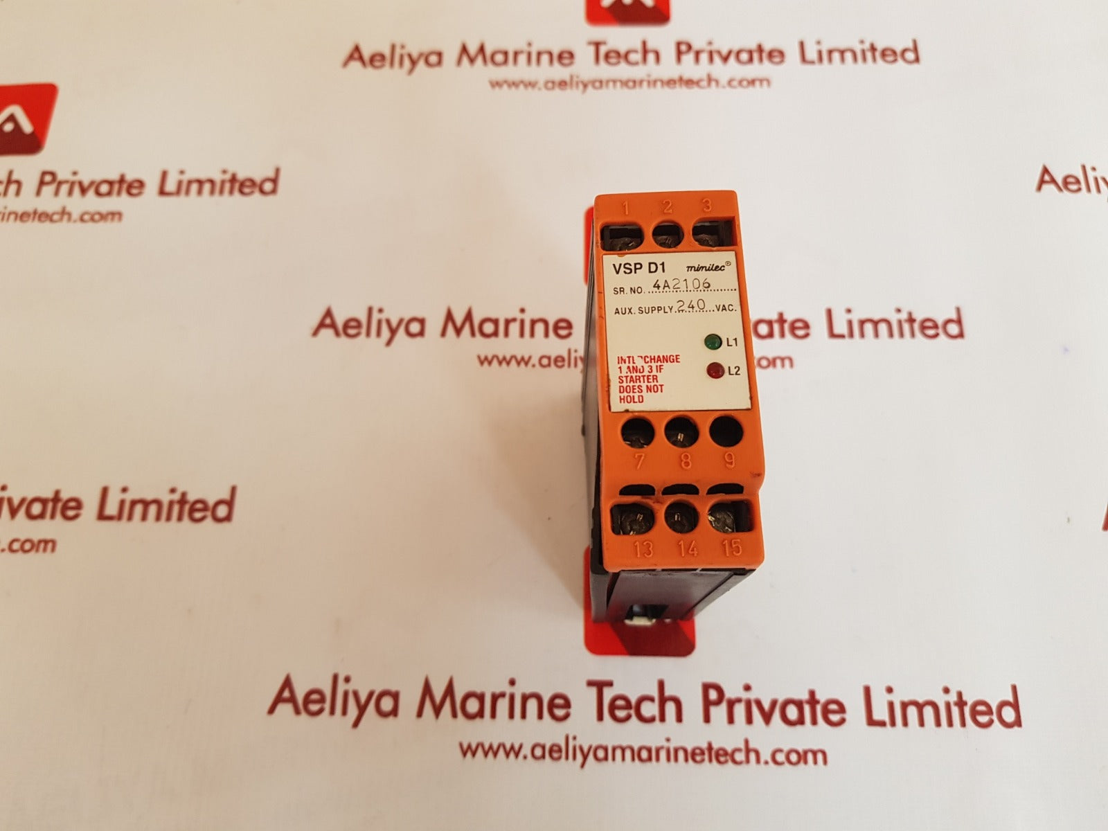 Minilec VSP D1 Phase Failure Relay 240 VAC