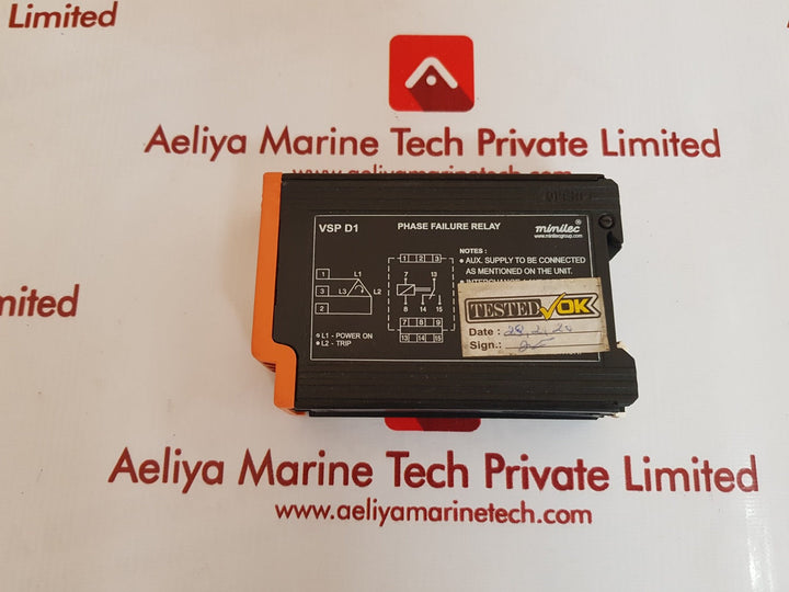 Minilec VSP D1 Phase Failure Relay 240 VAC